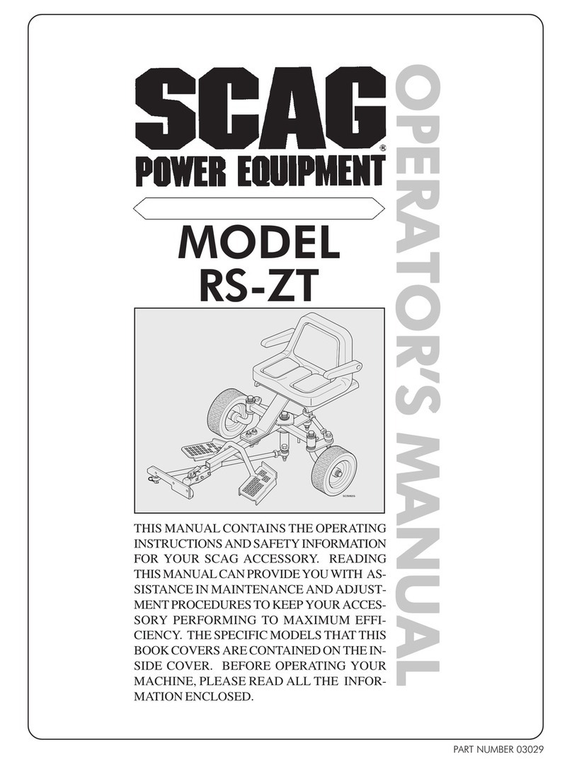 Scag Power Equipment RS-ZT Operator's manual