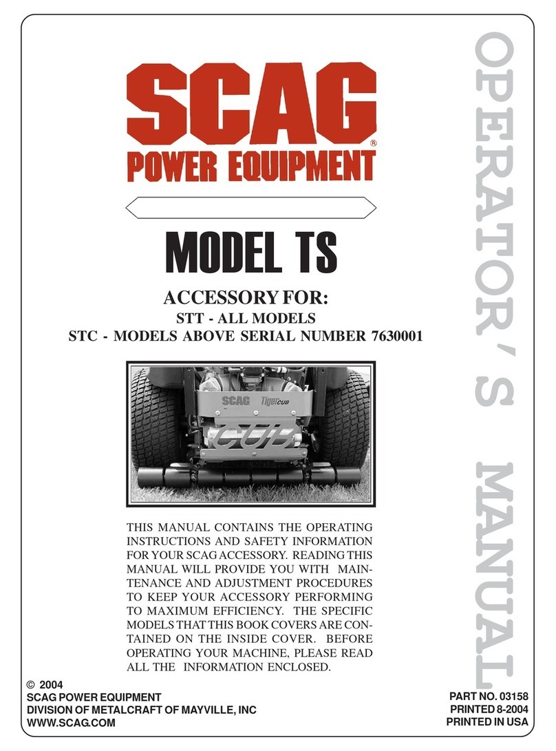Scag Power Equipment MODEL TS User manual