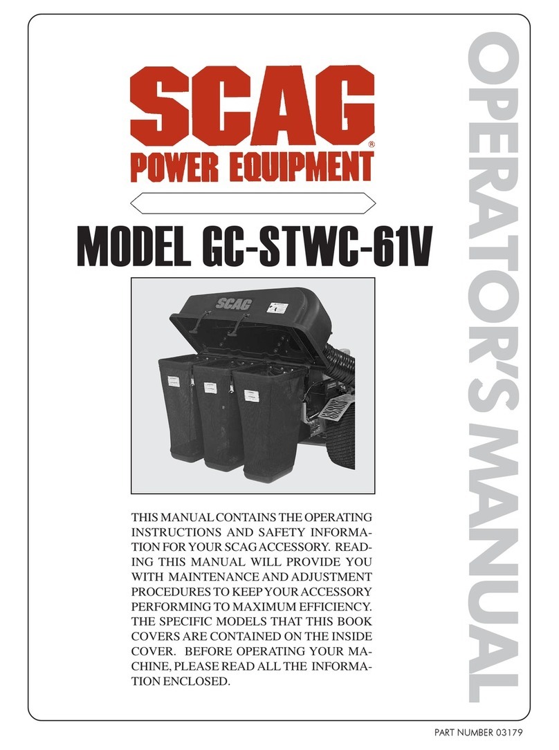 Scag Power Equipment GC-STWC-61V User manual