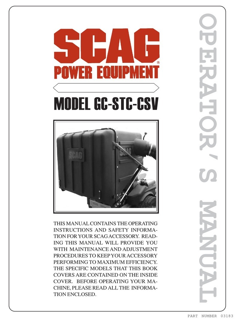 Scag Power Equipment GC-STC-CSV Operator's manual Scag Power Equipment GC-STC-CSV Operator's manual