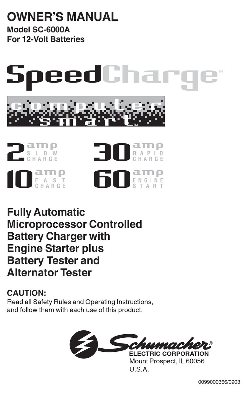 Schumacher SC-6000A SpeedCharge owner's manual Schumacher SC-6000A SpeedCharge owner's manual
