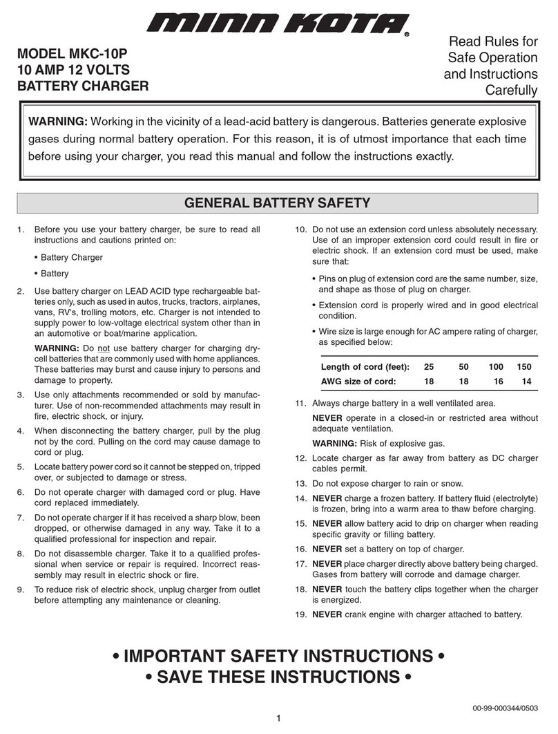MINN KOTA MKC-10P User manual