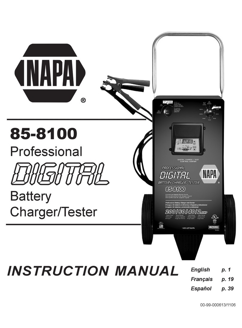 Napa 85-8100 instruction manual