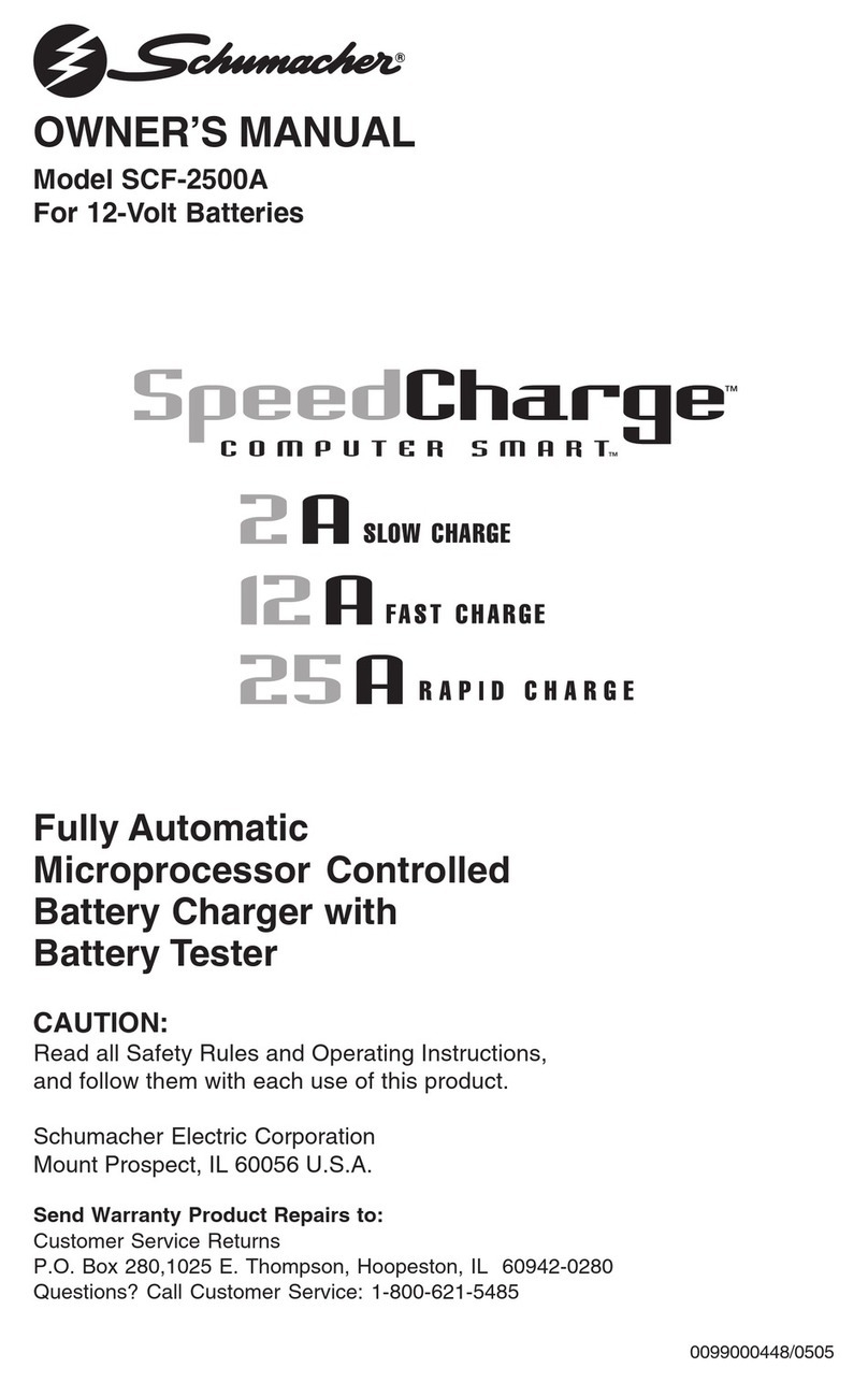 Schumacher SCF-2500A SpeedCharge owner's manual