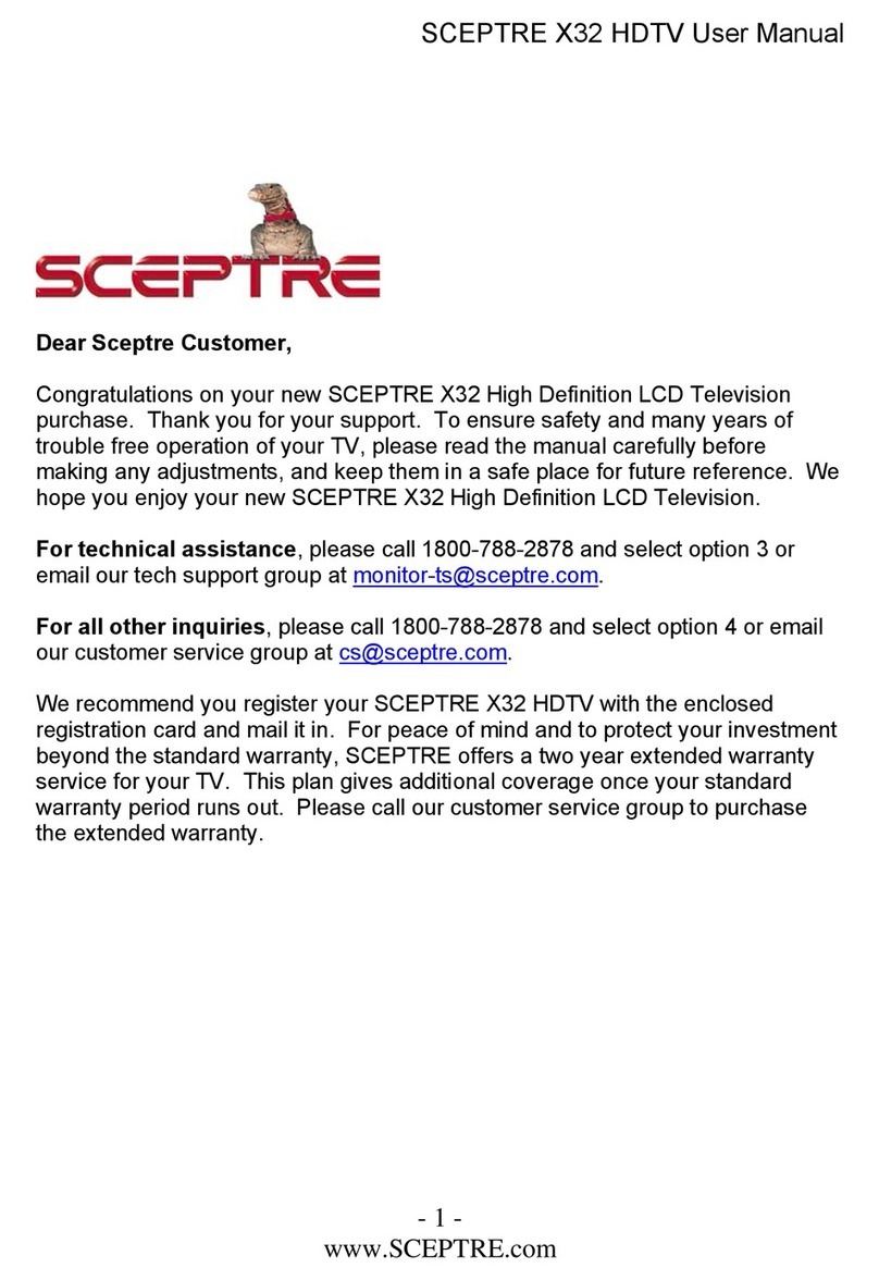 Sceptre X32 Series User manual