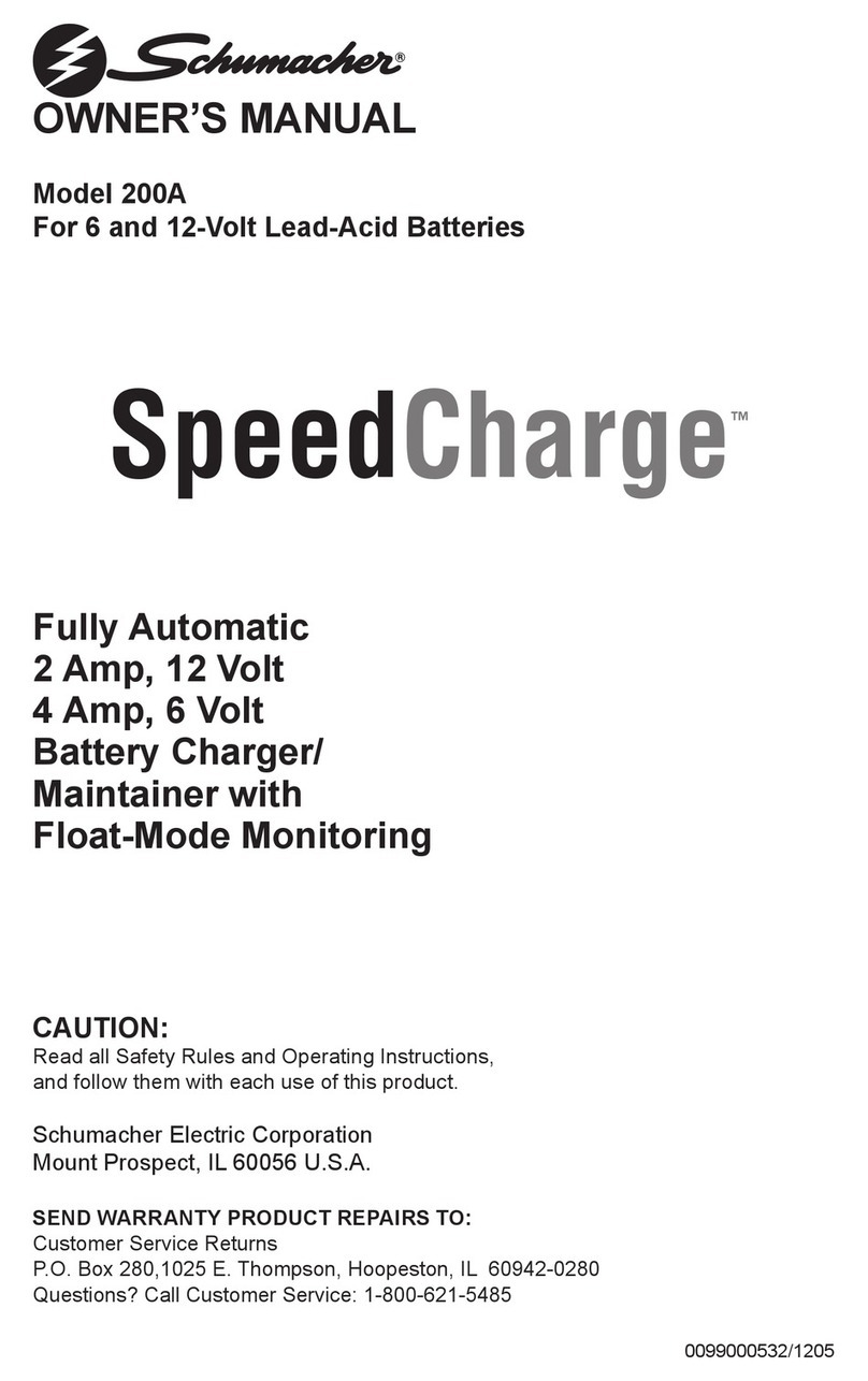 Schumacher SpeedCharge 200A User manual