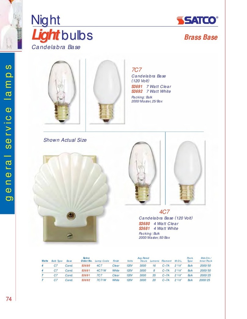 Satco Products S3680 Catalogue