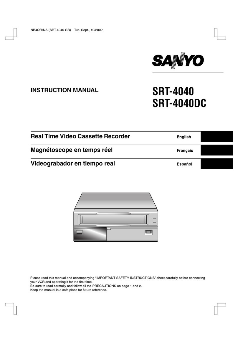 Sanyo SRT-4040 User manual