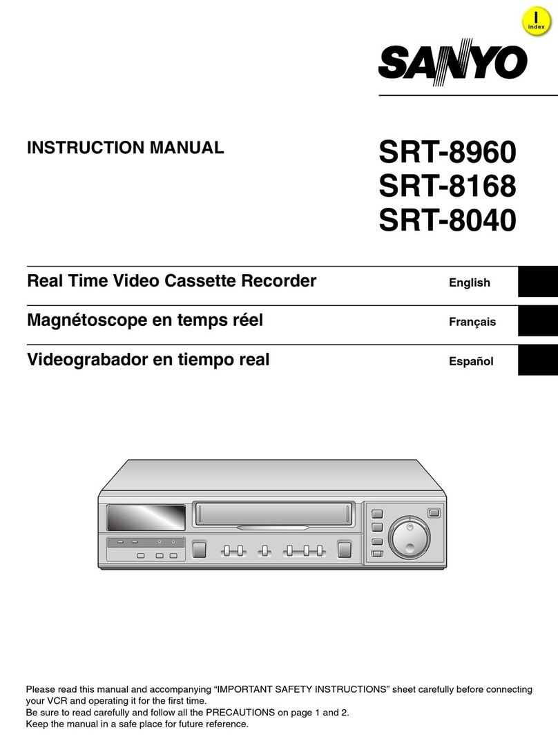 Sanyo SRT-8960 User manual