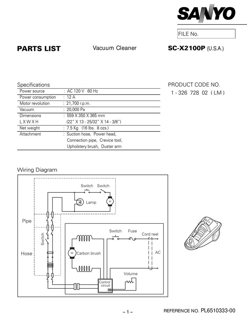 Sanyo SC-X2100P User manual