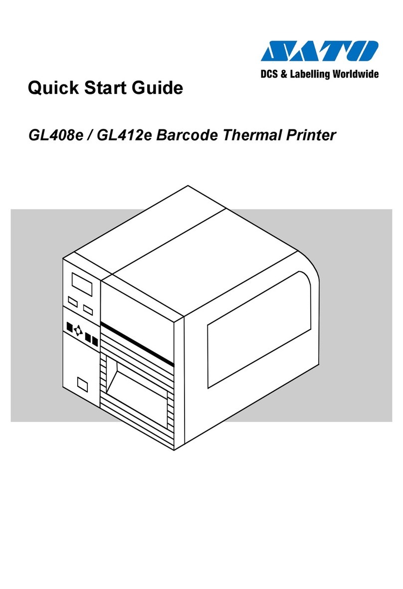 SATO GL408e User manual