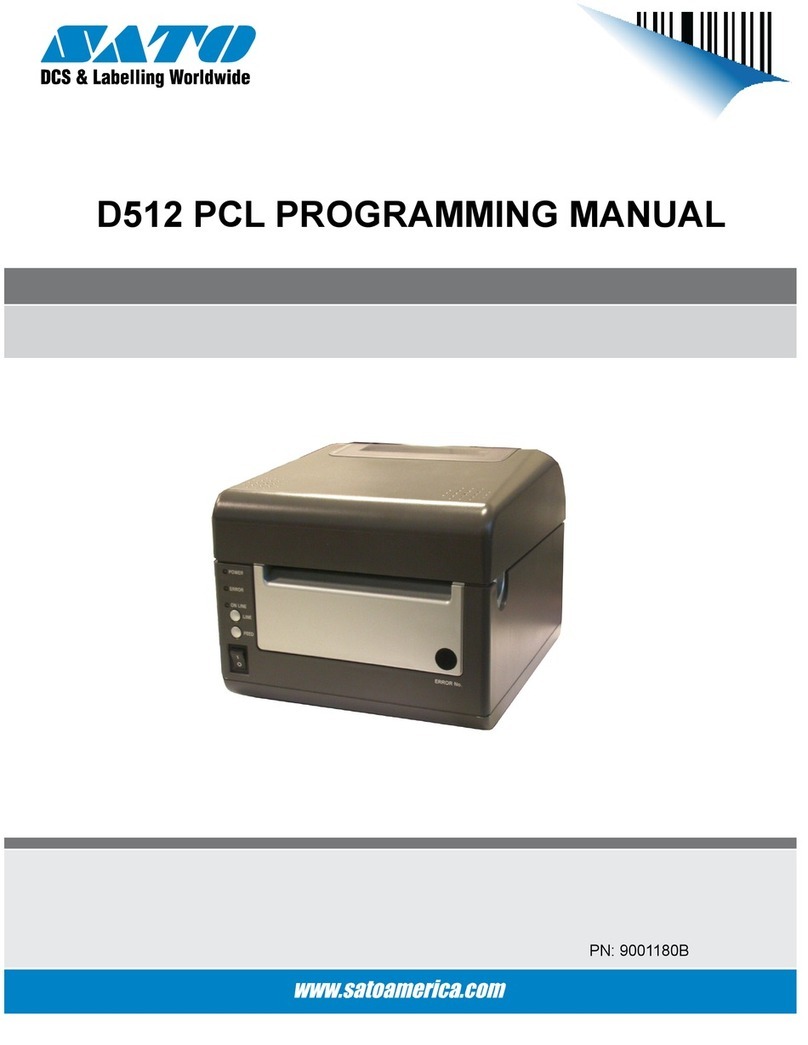 SATO D512 PCL Owner's manual