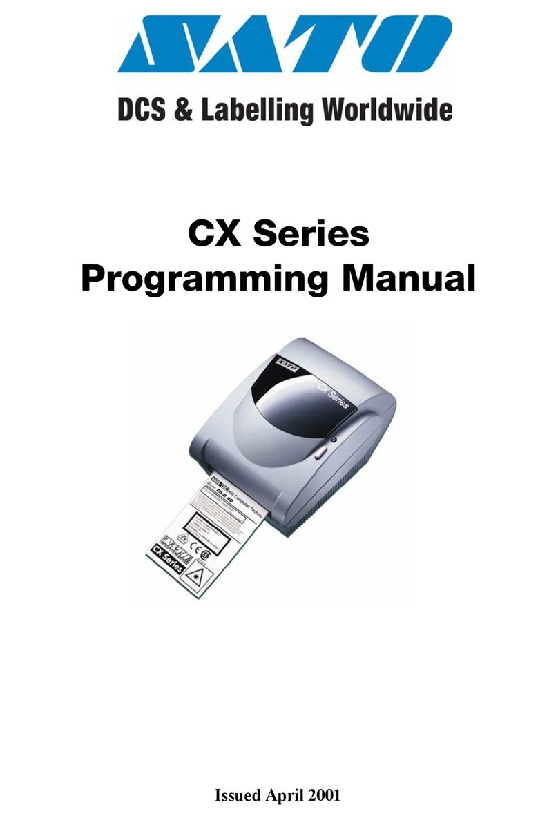 SATO CX Series Owner's manual