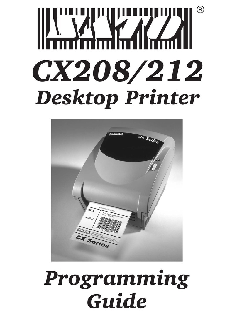 SATO CX208/212 Operating instructions SATO CX208/212 Operating instructions
