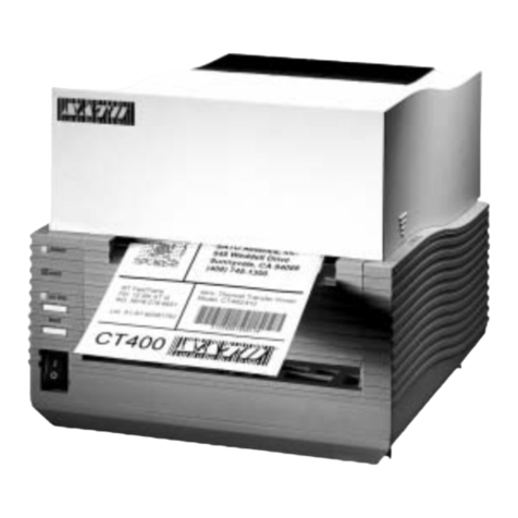 SATO CT 400 Use and care manual