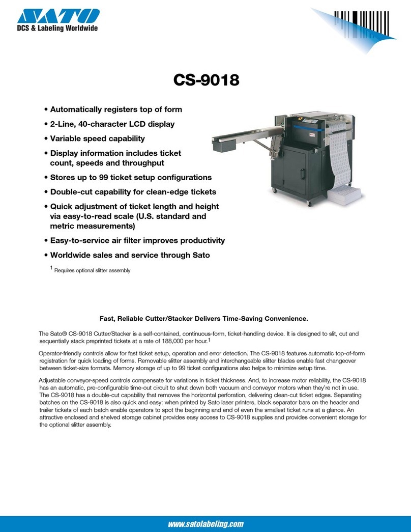 SATO CS-9018 User manual