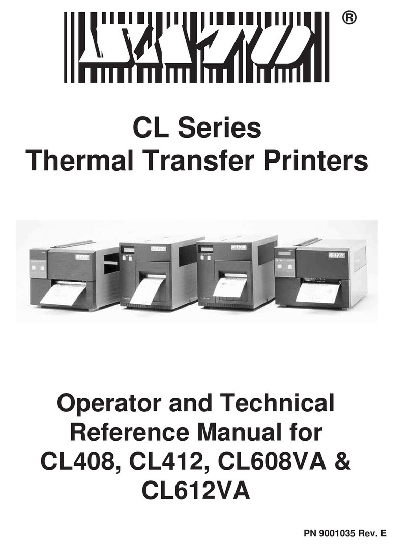 SATO CL608VA Use and care manual SATO CL608VA Use and care manual