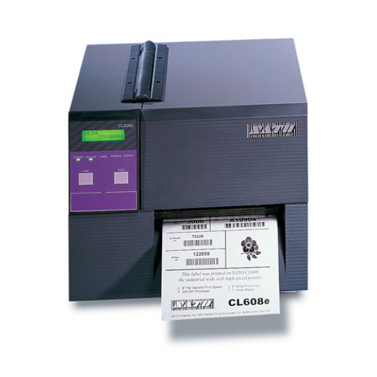 SATO CL608e User manual