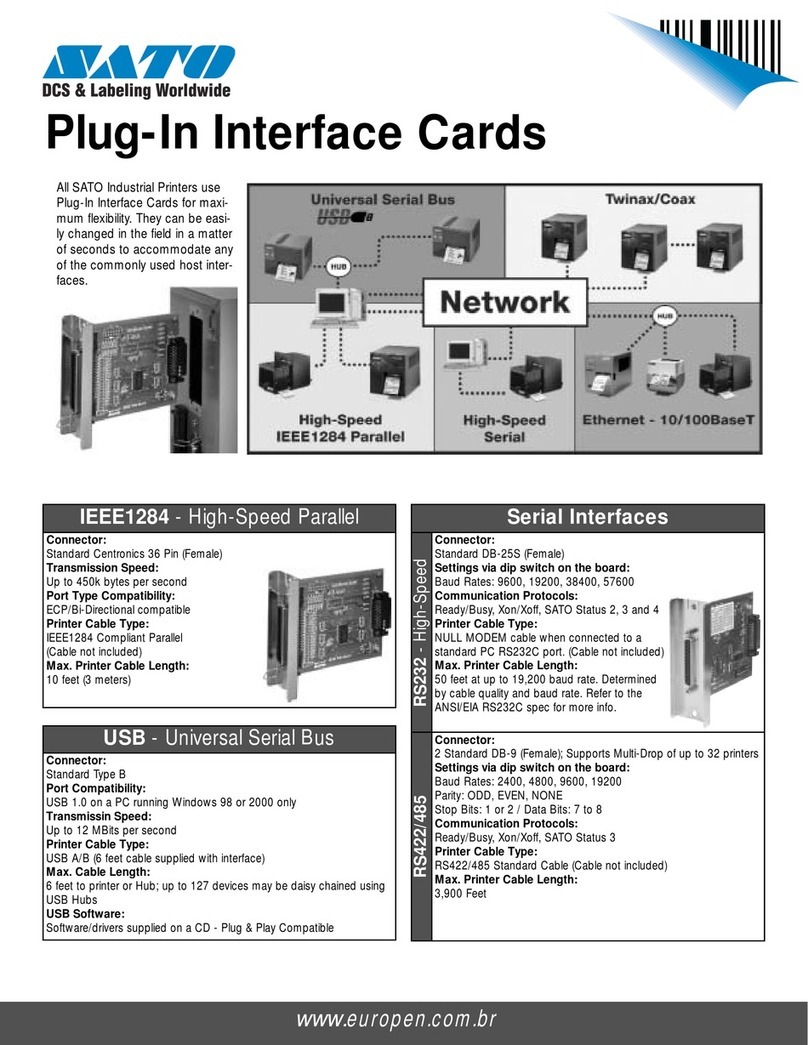 SATO RS232 brochure SATO RS232 brochure