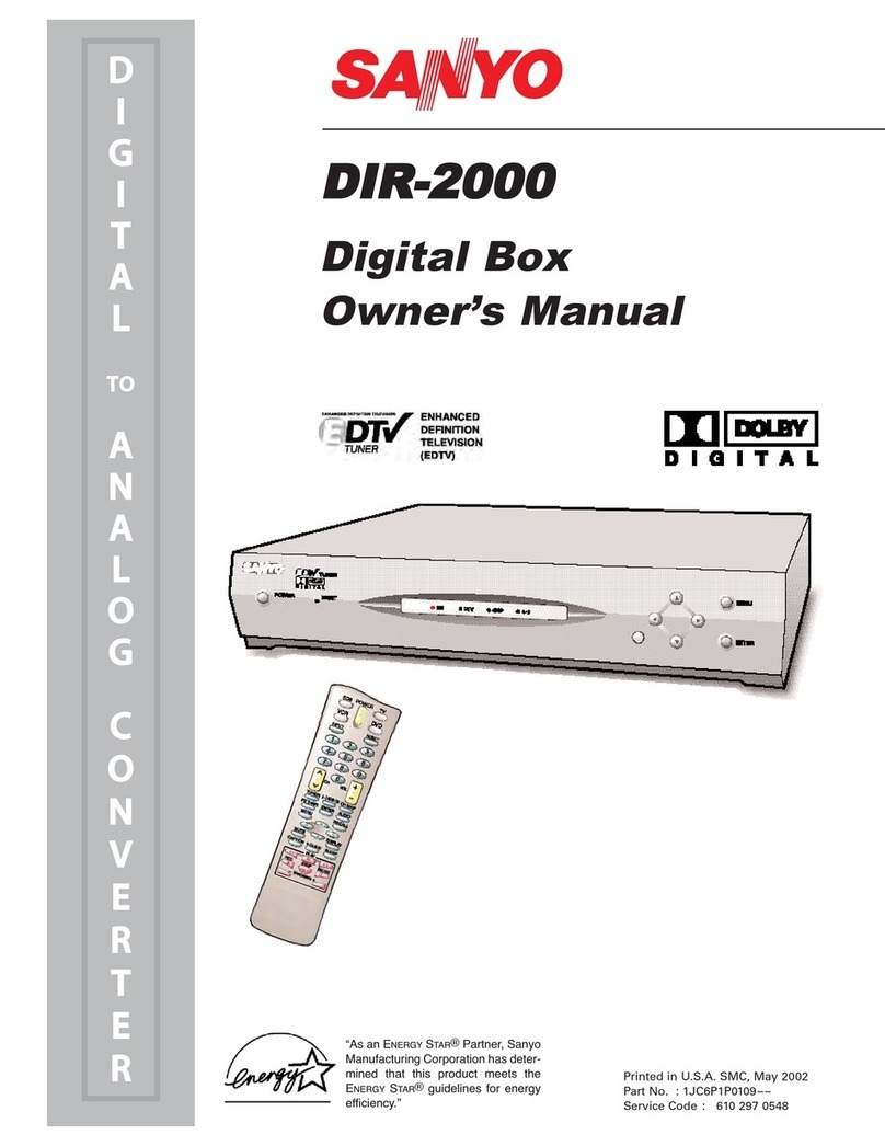 Sanyo DIR-2000 owner's manual