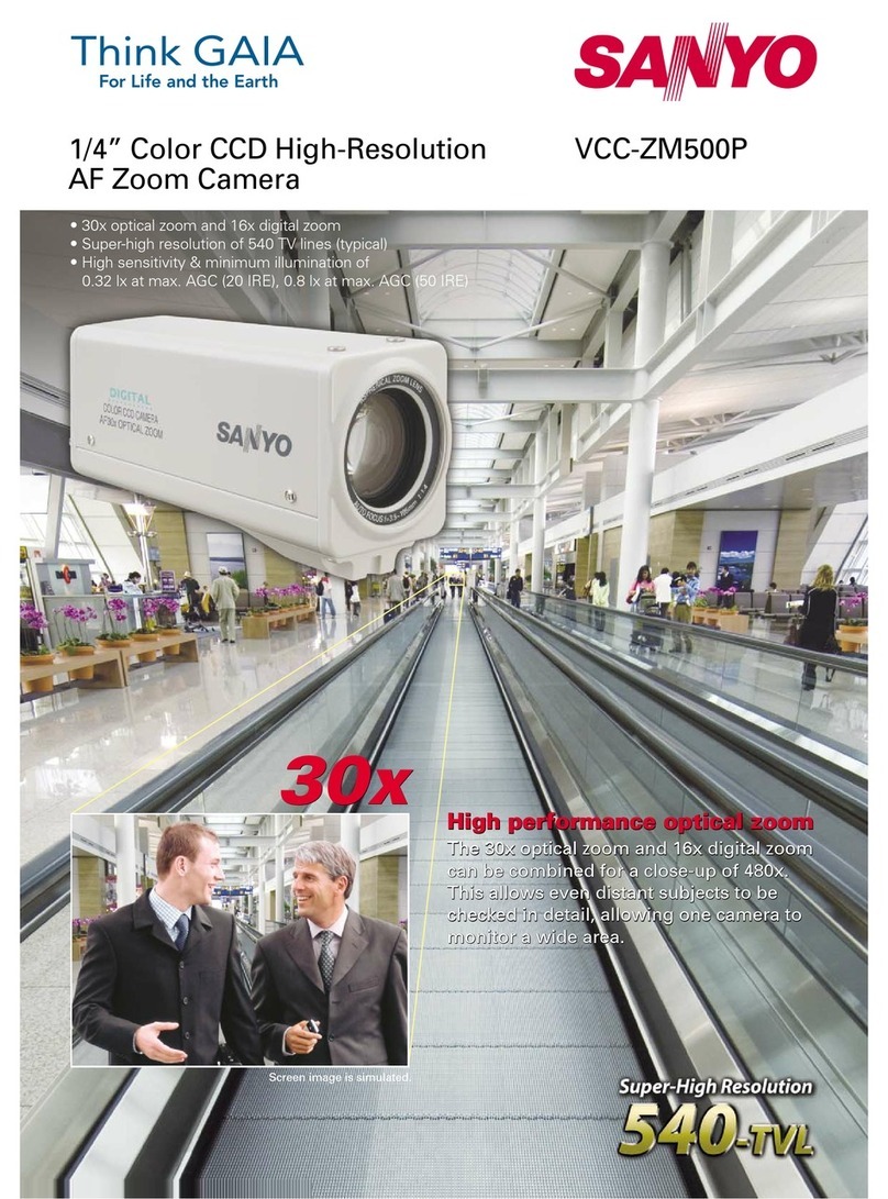 Sanyo VCC-ZM500P User manual