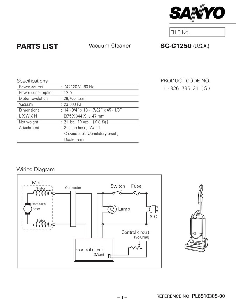 Sanyo SC-C1250 parts list