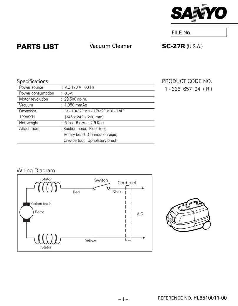 Sanyo SC-27R User manual
