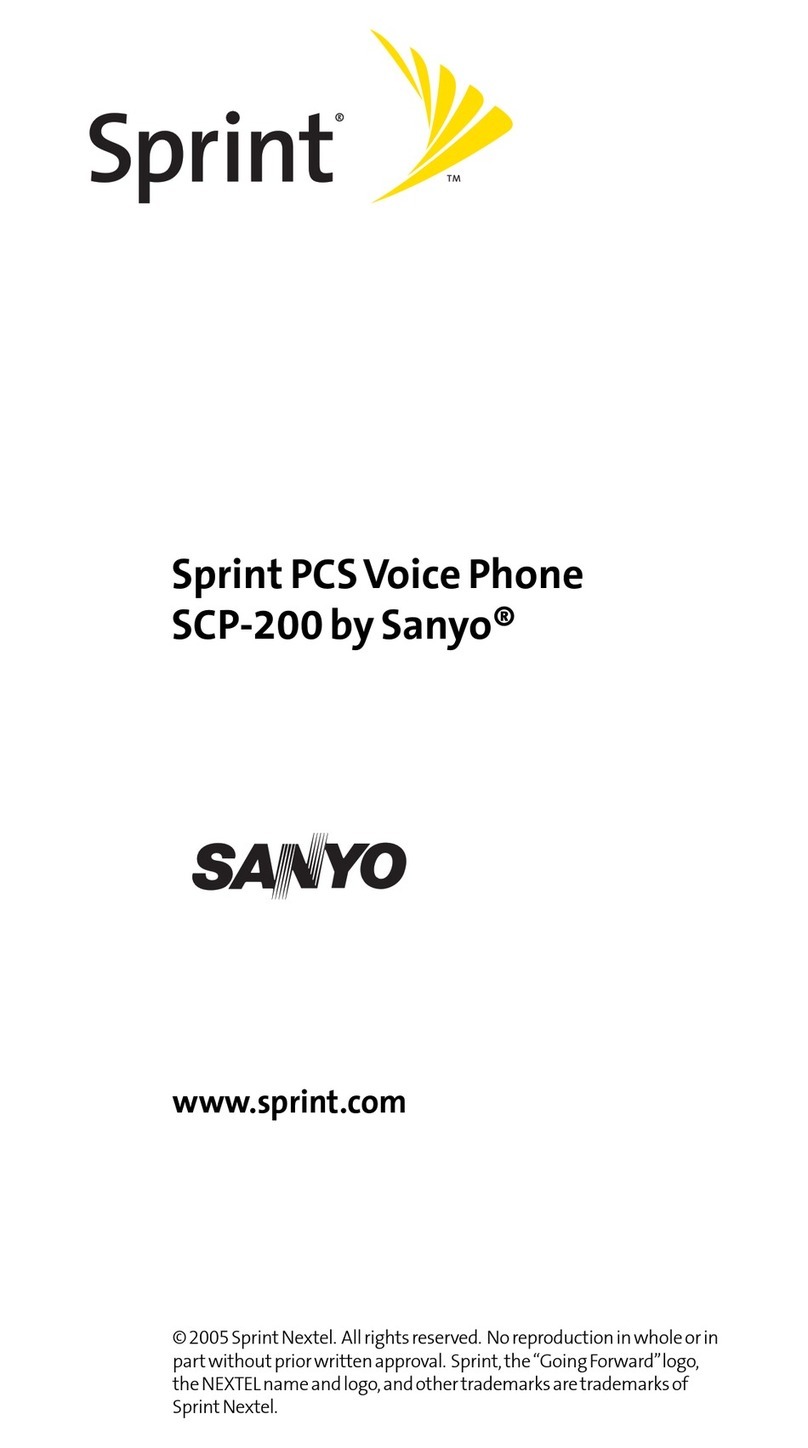 Sanyo SCP-200 User manual