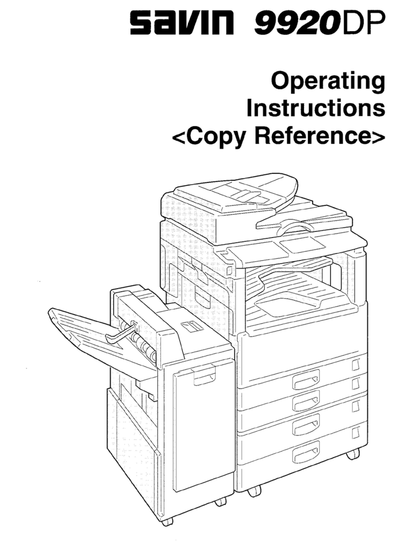Savin 9920DP User manual