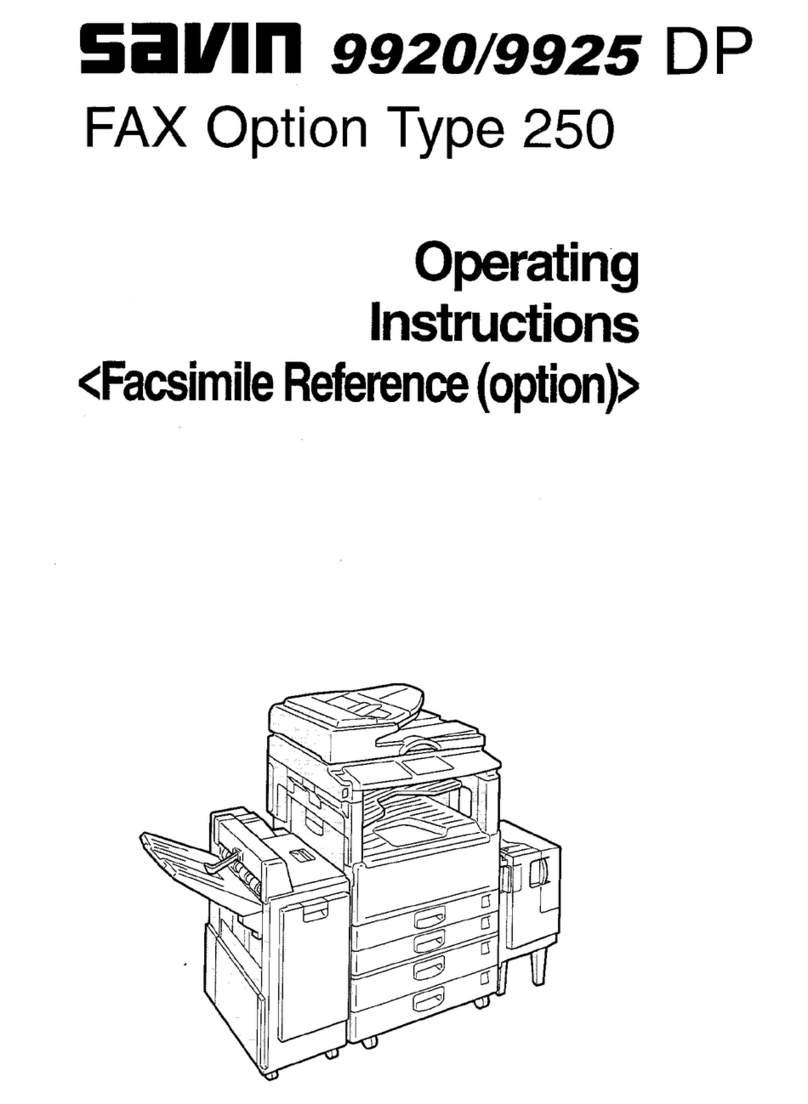 Savin 9925DP User manual