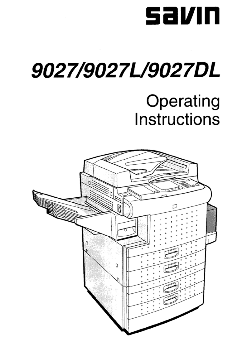 Savin 9027DL User manual