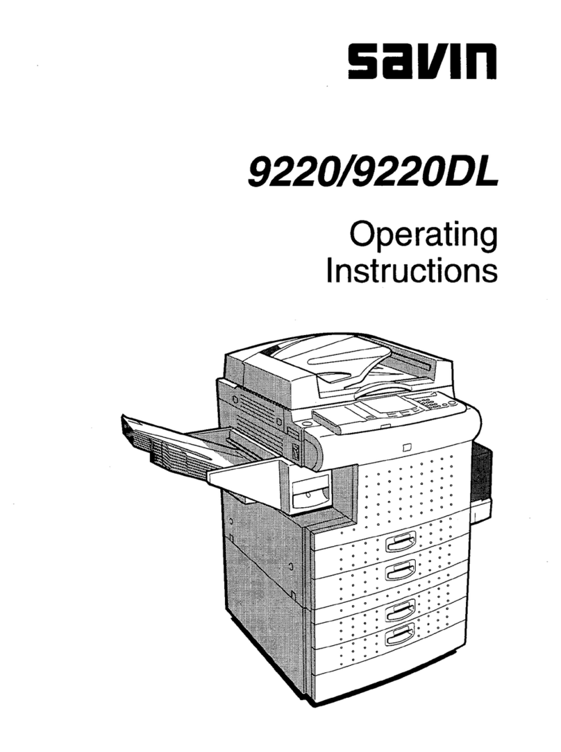 Savin 9220 User manual