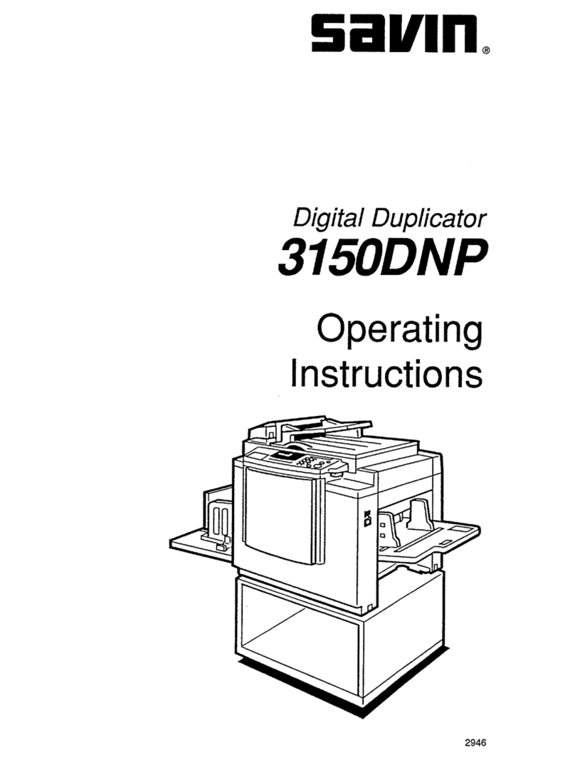 Savin 3150DNP operating instructions