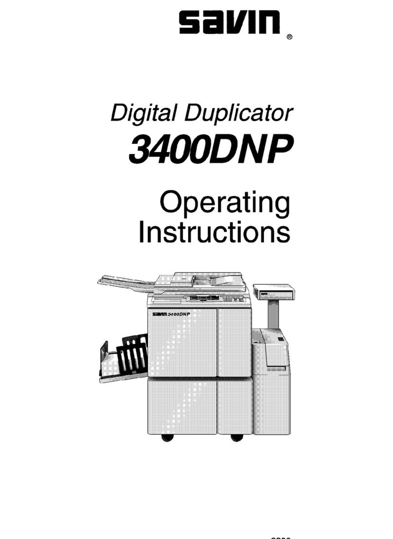 Savin 3400DNP operating instructions
