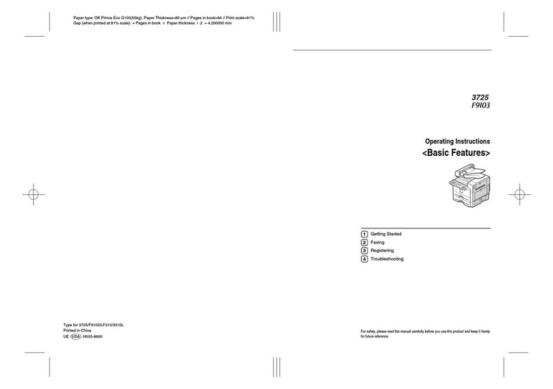 Savin 3310L User manual