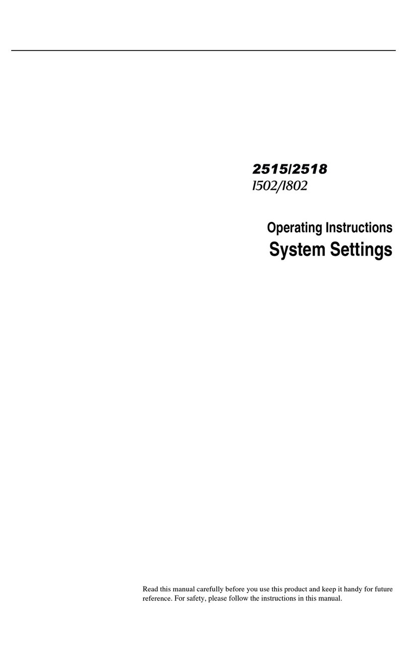 Savin 2515 User instructions