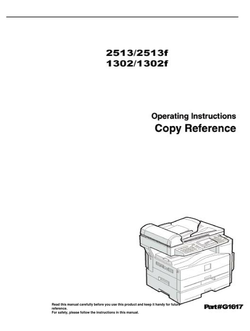 Savin 1302 User manual