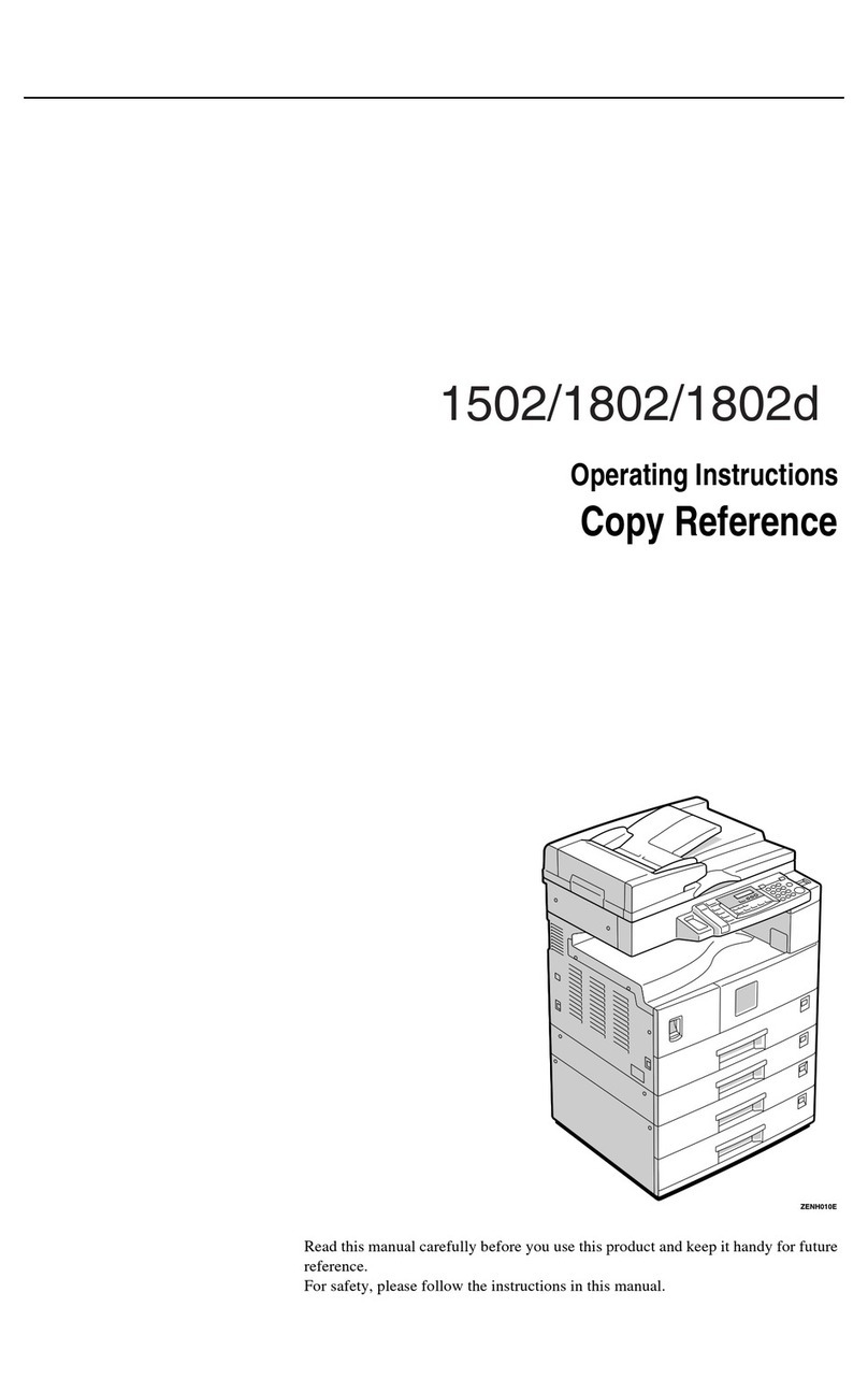 Savin 1502 User manual