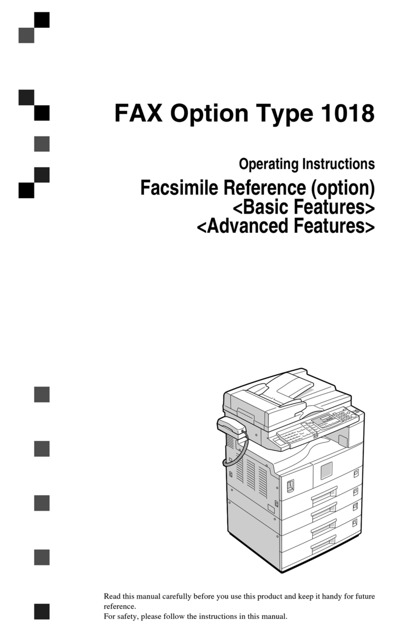 Savin 1018 User manual