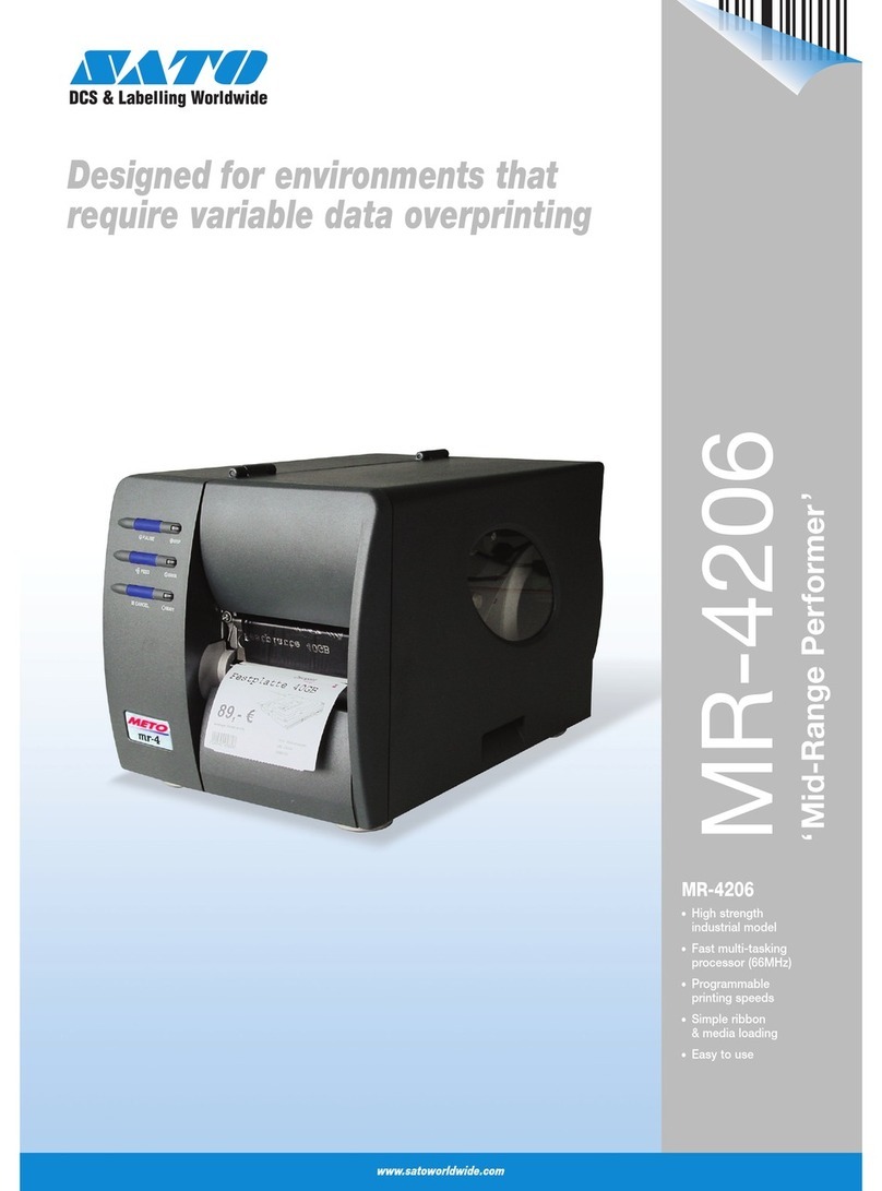 SATO MR-4206 User manual