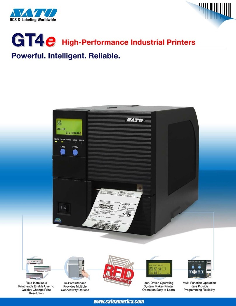 SATO GT4e User manual SATO GT4e User manual
