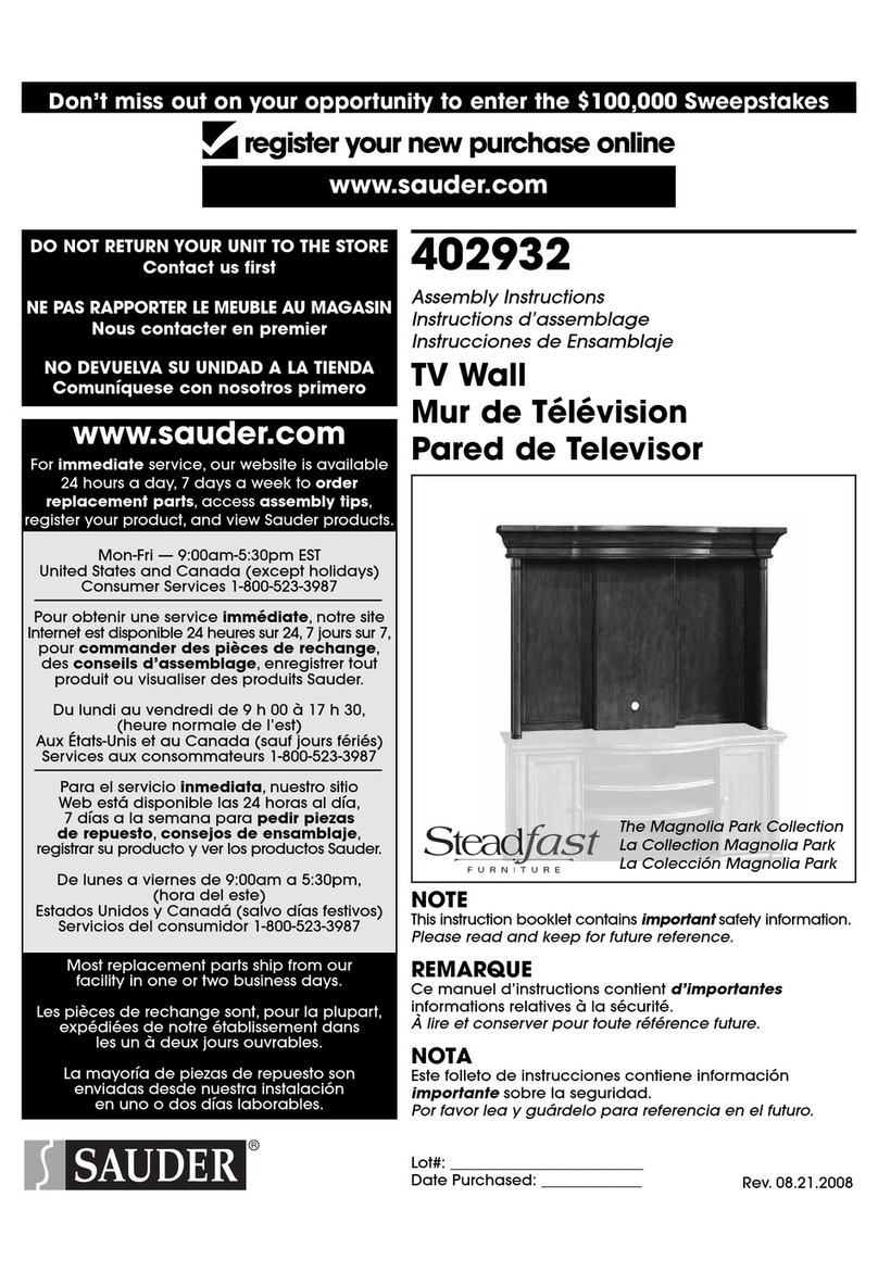 Sauder STEADFAST 402932 User manual