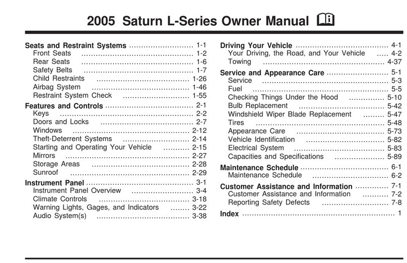 Saturn 2005 L-Series User manual