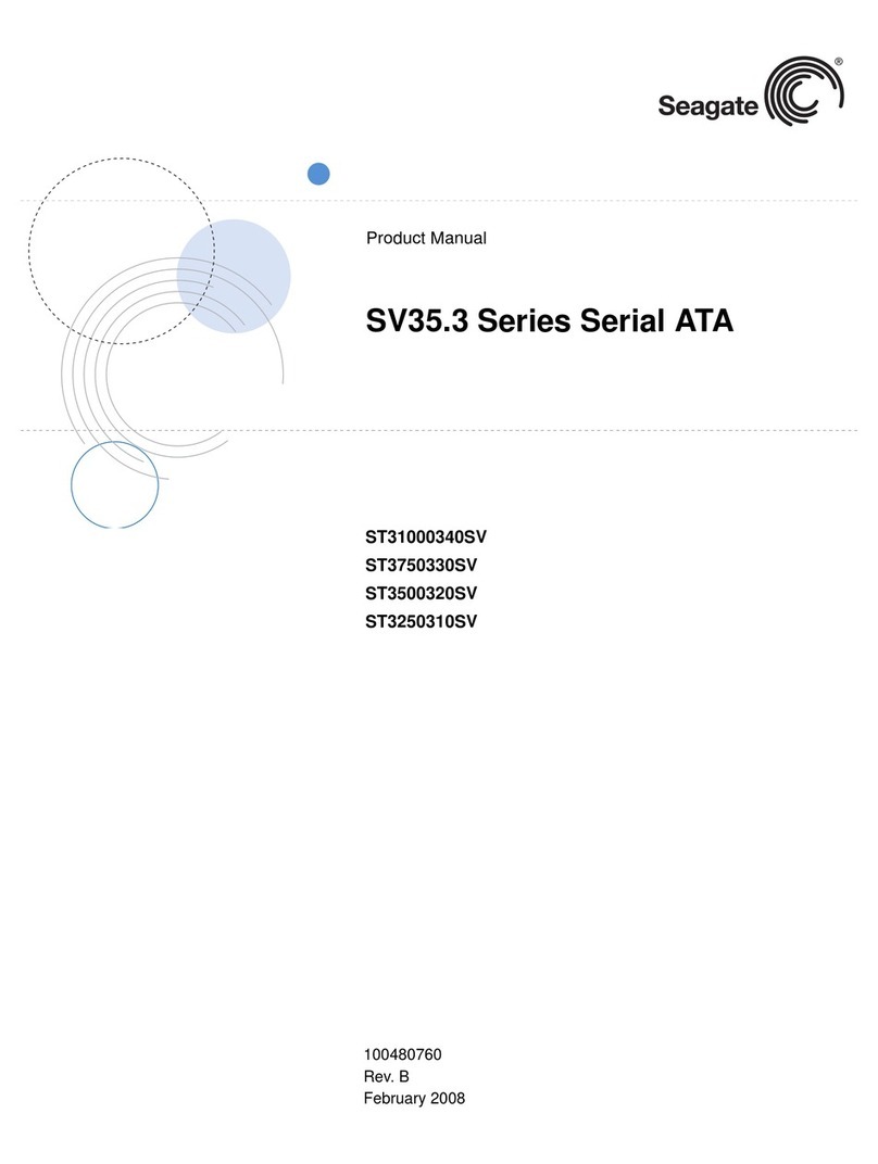 Seagate SV35.3 Series Serial ATA ST3250310SV User manual