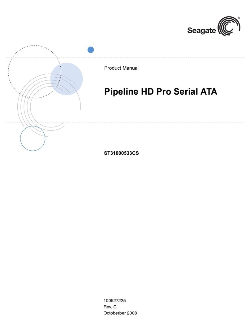 Seagate Pipeline HD Pro Serial ATA ST31000533CS User manual
