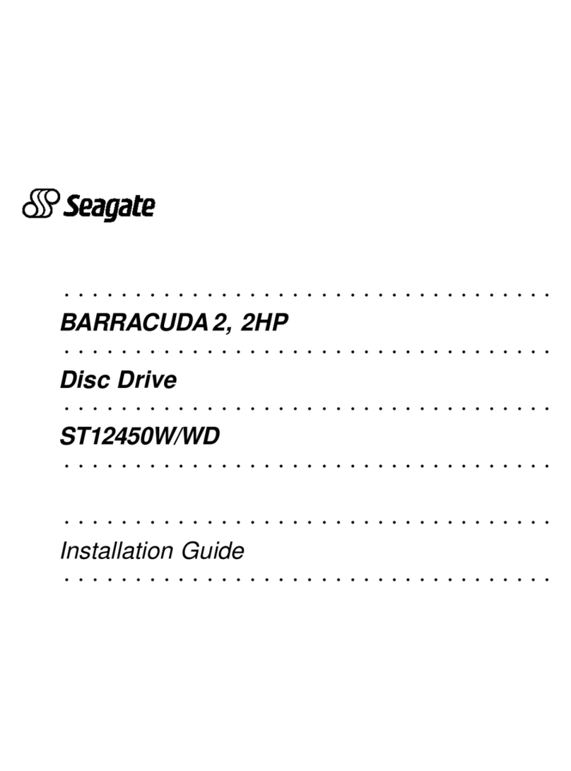 Seagate BARRACUDA2, 2HP ST12450W/WD User manual
