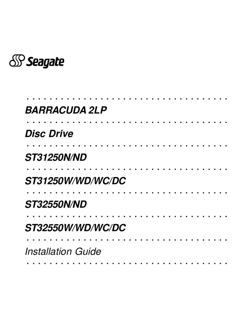 Seagate BARRACUDA 2LP ST31250N/ND User manual