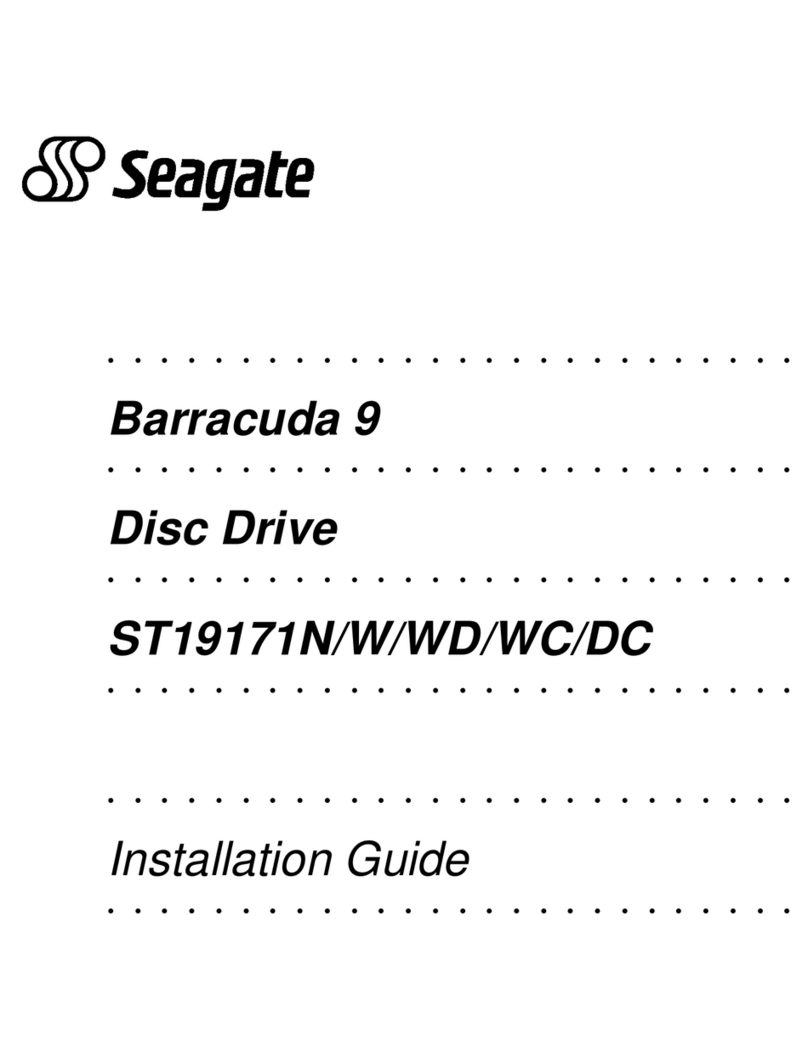 Seagate BARRACUDA 9 ST19171DC User manual