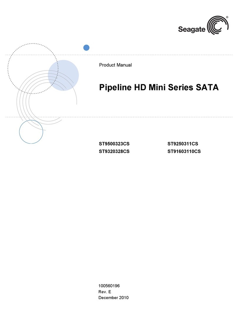 Seagate PIPELINE HD MINI SERIES SATA ST9320328CS User manual