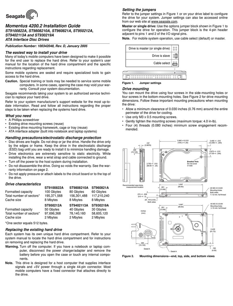 Seagate ST9100822A User manual